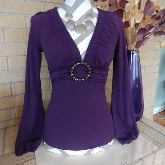 Candie's Tops - Very Purple Top! NWOT!